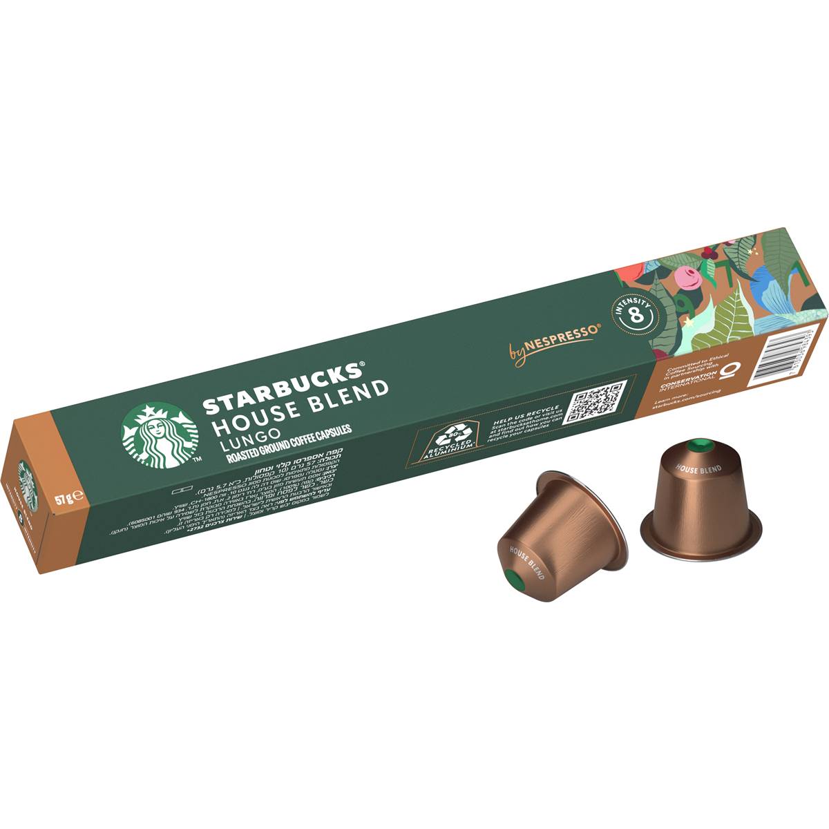 Starbucks by Nespresso House Blend Lungo Coffee Pods 10 Pack