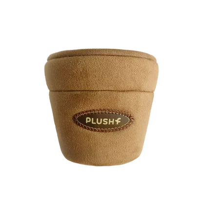 PlushWoods Yellow and Pink Tulip Plant Plush With Pot 25cm