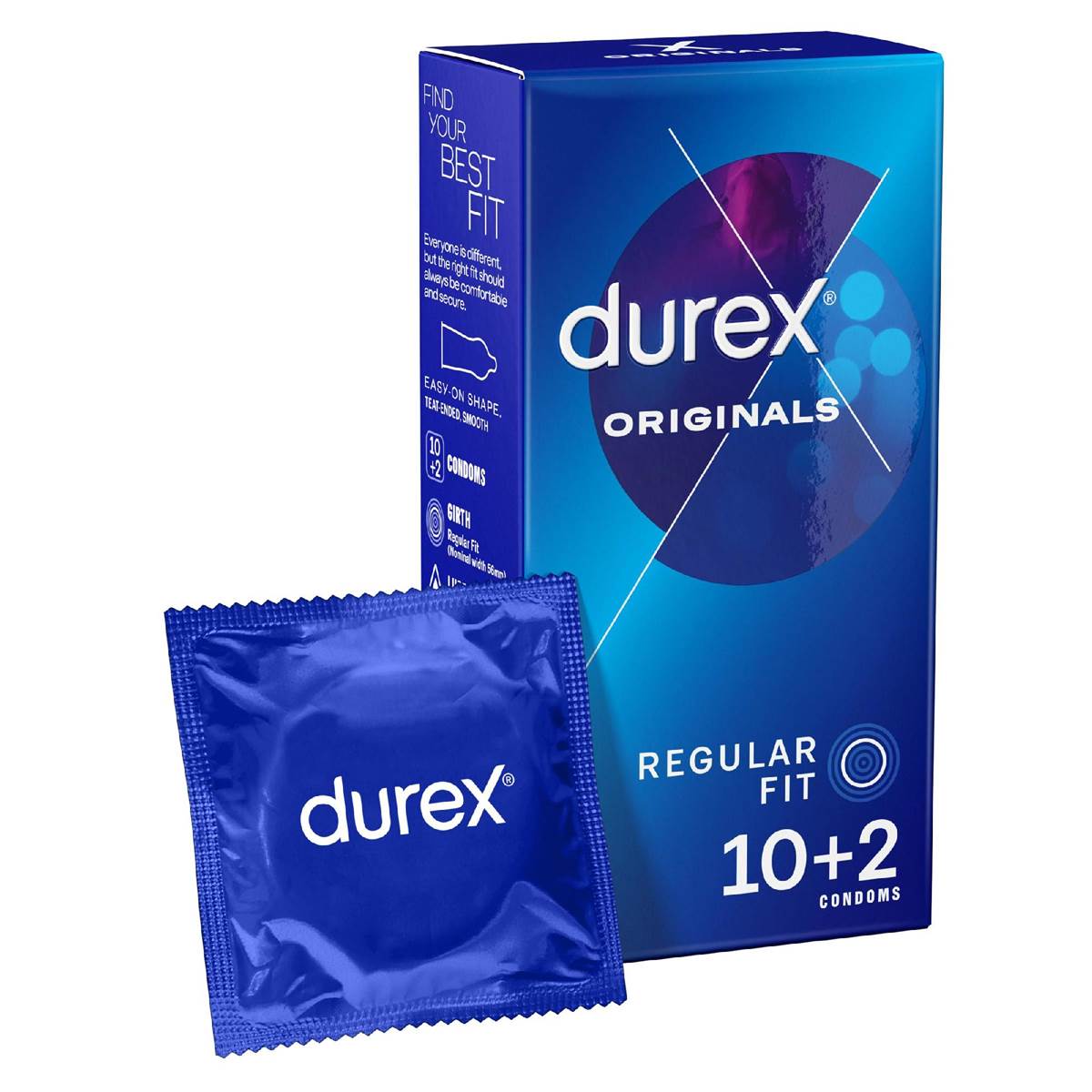 Durex Original Regular Fit Condoms 10+2 Pack