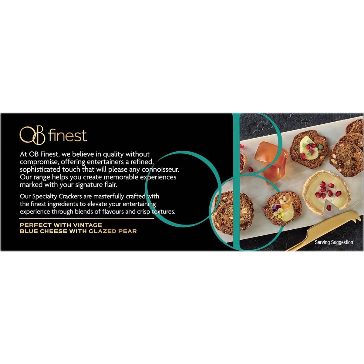 OB Finest Gluten Free Speciality Crackers Fig & Pistachio 130g