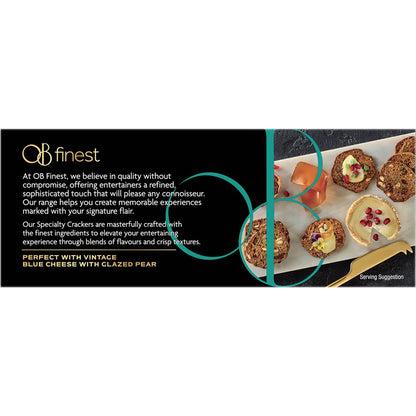 OB Finest Gluten Free Speciality Crackers Fig & Pistachio 130g