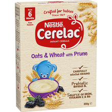 Nestle Cerelac Oats & Wheat With Prune Baby Cereal +6 Months 200g