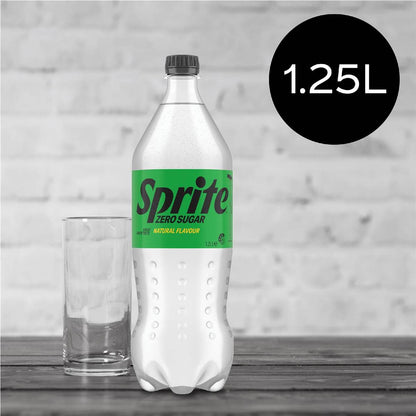 Sprite Zero Sugar Lemonade Soft Drink Bottle 1.25l