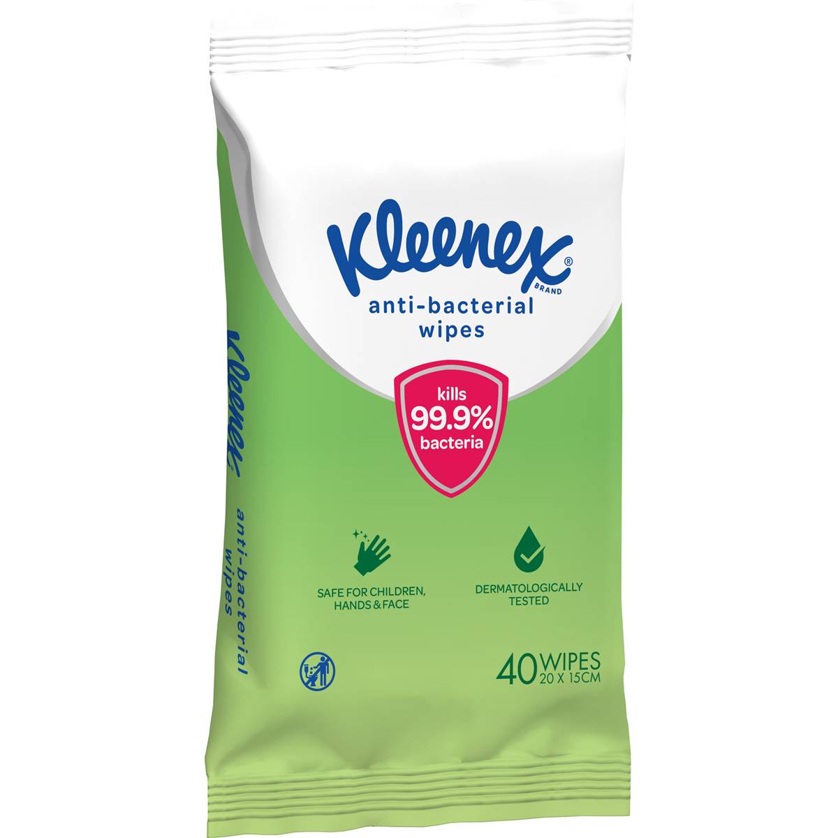 Kleenex Anti-Bacterial To-Go Wipes 40 Pack