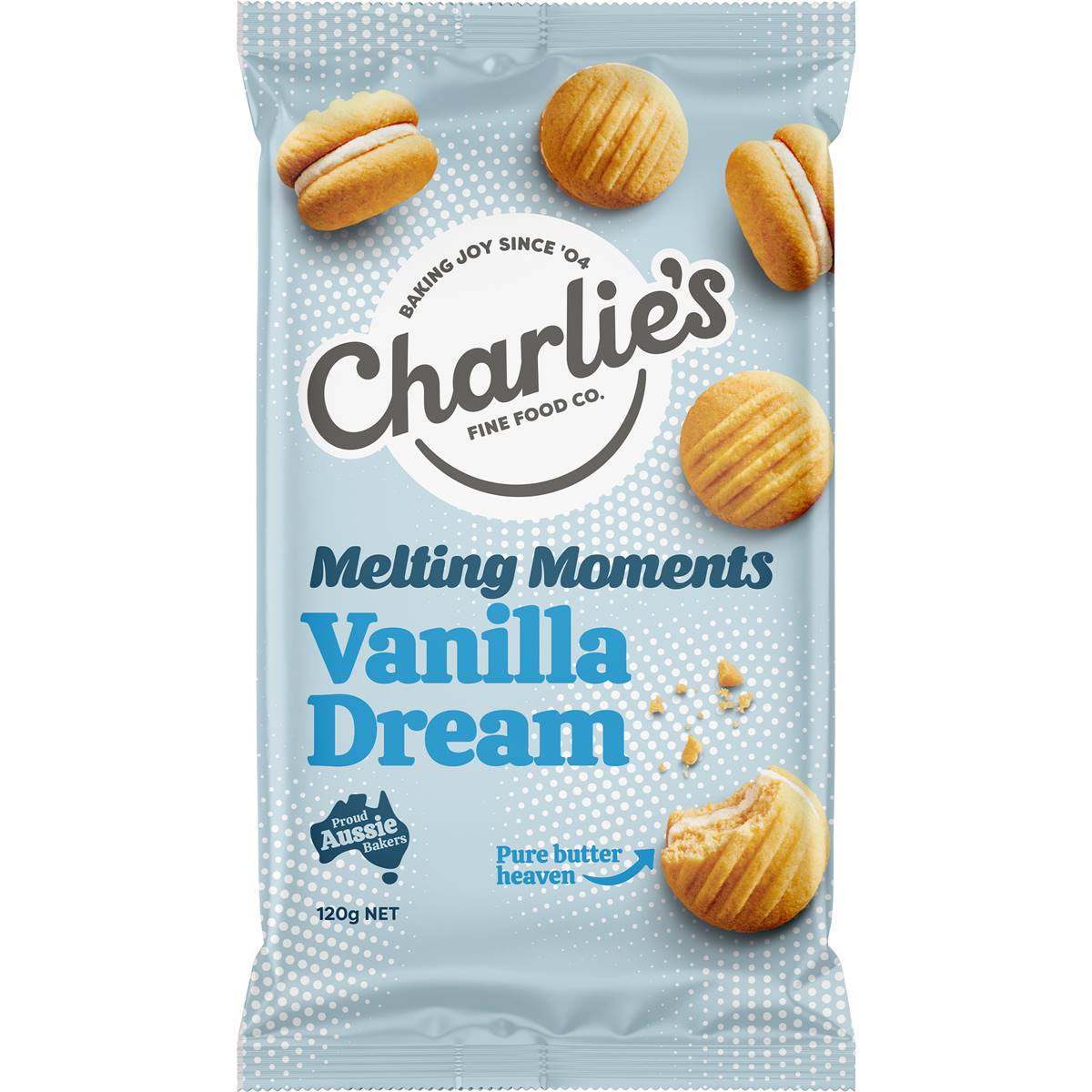 Charlie's Fine Food Co. Melting Moments Vanilla Dream 120g