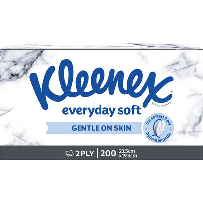 Kleenex Everyday 2 Ply Facial Tissues 200 Pack
