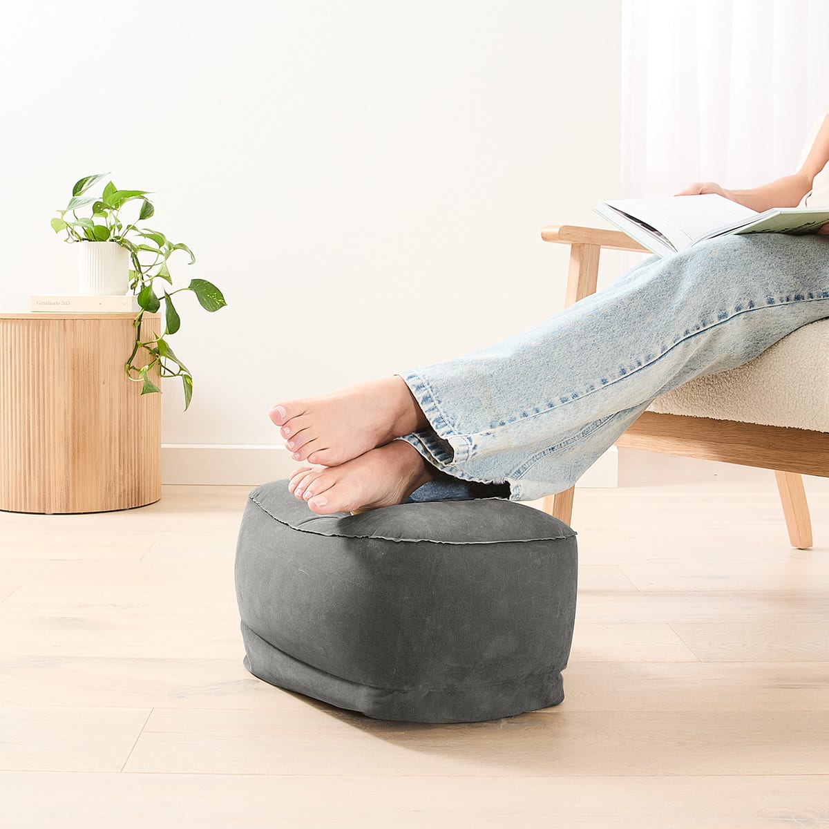Inflatable Seat Extender - Grey