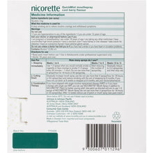 Nicorette Quit Smoking Quickmist Nicotine Mouth Spray Coolberry 2 x 150 Pack