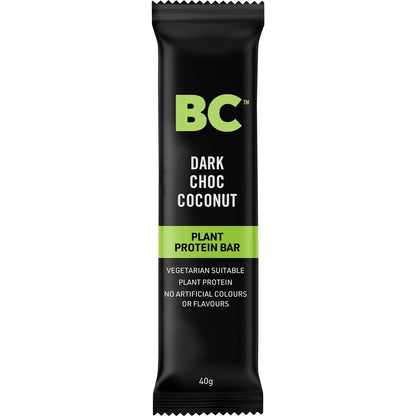 BC Snacks Dark Chocolate Coconut Plant Based Protein Bar 40g