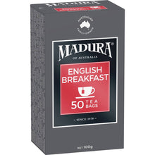 Madura English Breakfast Tea Bags 50 pack