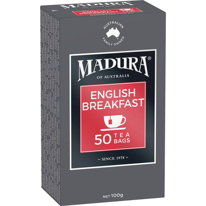 Madura English Breakfast Tea Bags 50 pack