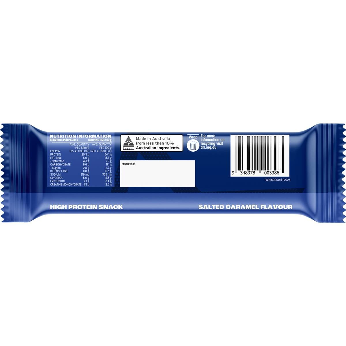 Famous Nutrition Sport Protein & Creatine Bar Salted Caramel 60g