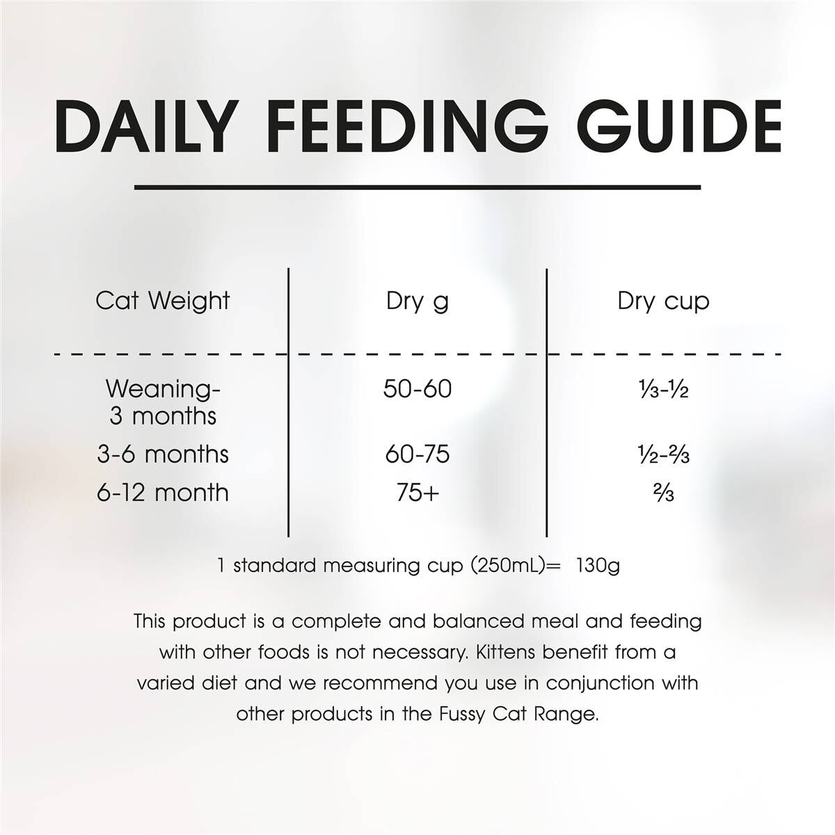 Fussy Cat Grain Free Kitten Dry Cat Food Chicken With Vegetables 450g