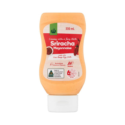 Woolworths Sriracha Mayonnaise 330mL