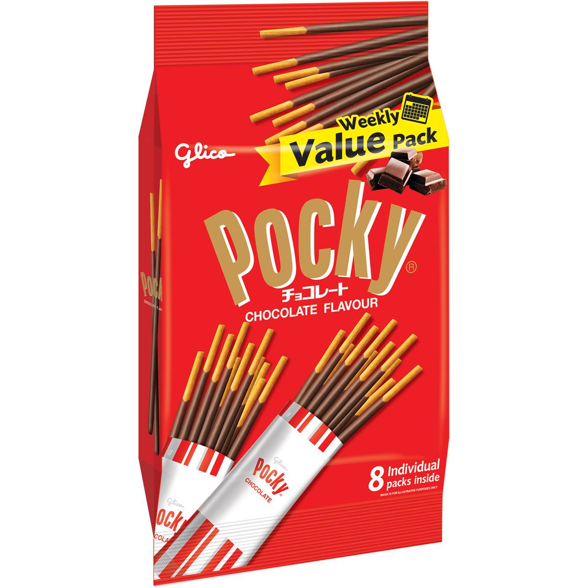 Pocky Chocolate Value Pack 8 Pack