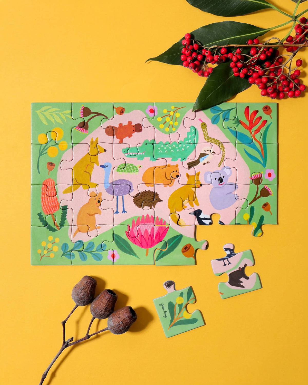 Journey Of Something G'day Yay 24 Piece Kids Puzzle Australian Animals 4yrs+