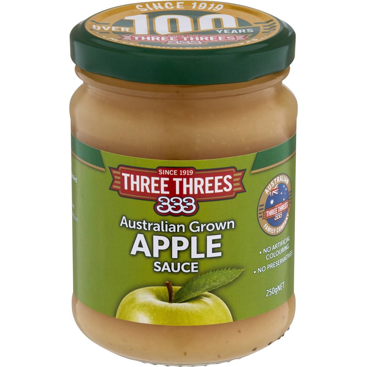 Three Threes Australian Apple Sauce 250g