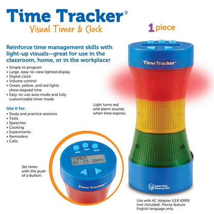 Time Tracker® Visual Timer & Clock by Learning Resources Science Range Early Math Cognitive STEM Range Best Seller 5yrs+