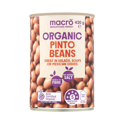 Macro Organic Pinto Beans 420g