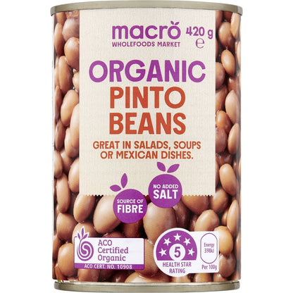 Macro Organic Pinto Beans 420g