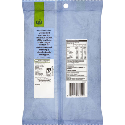 Woolworths Coconut Fine Desiccated 500g