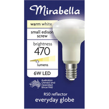Mirabella 6w Led r50 Reflector Small Edison Screw Warm White Each