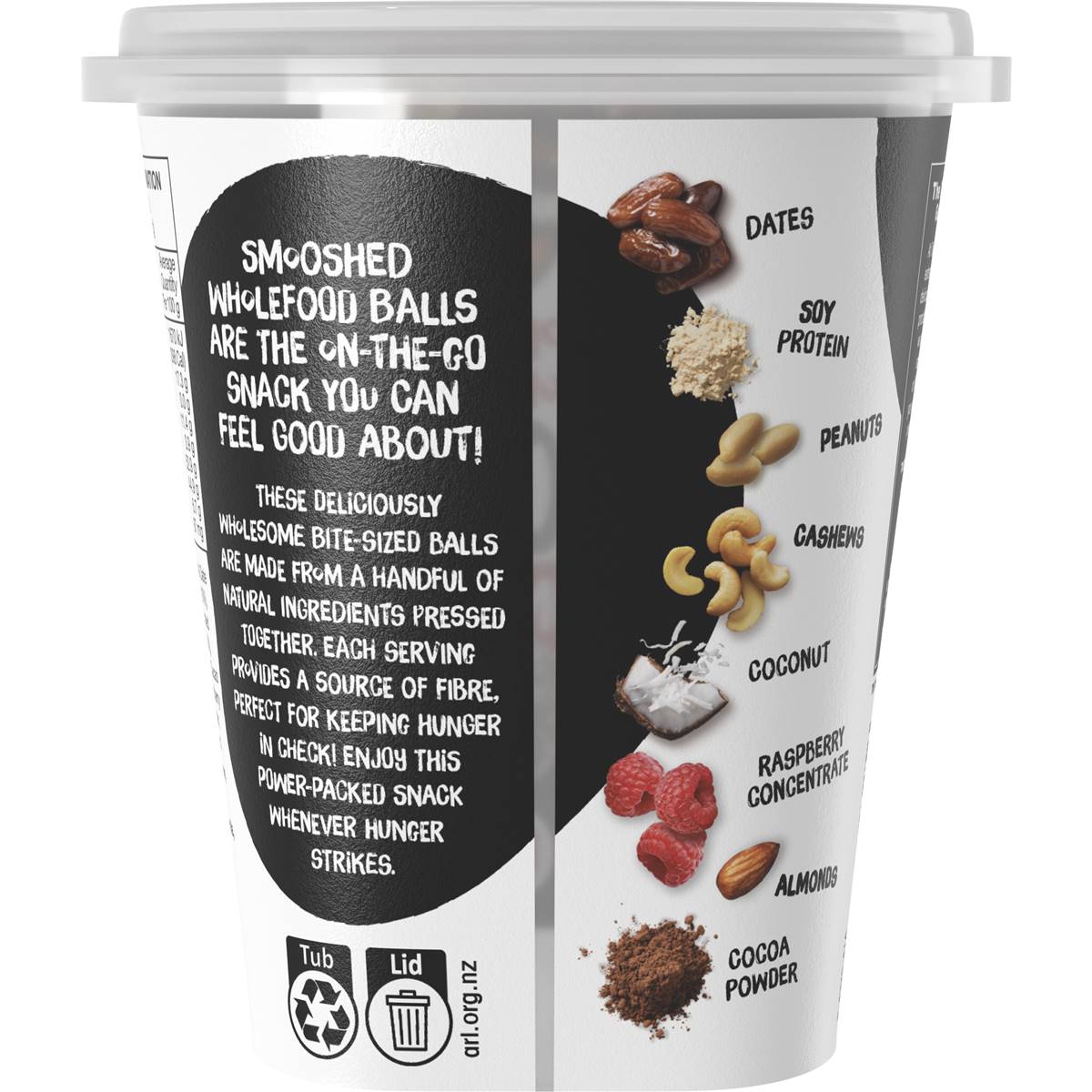 Tasti Smooshed Protein Balls Raspberry Brownie 174g