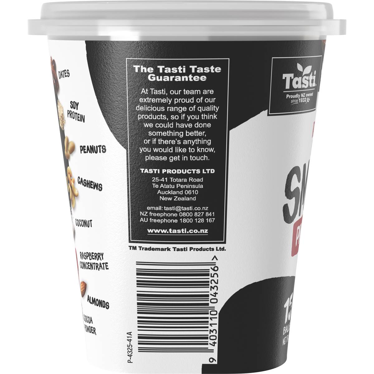 Tasti Smooshed Protein Balls Raspberry Brownie 174g