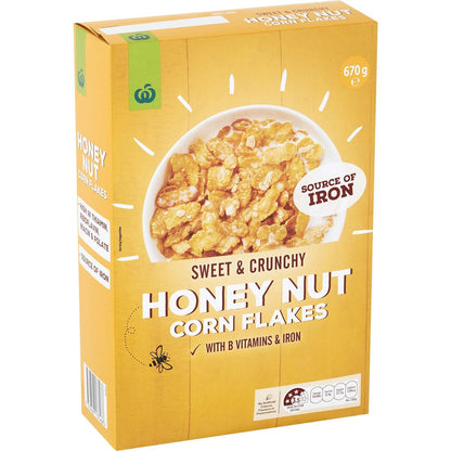 Woolworths Honey Nut Corn Flakes 670g