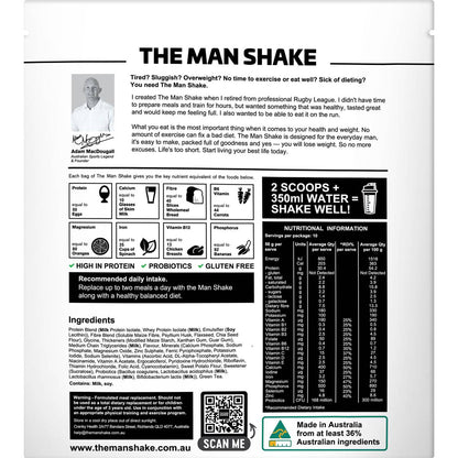 The Man Shake Diet High Protein Low Sugar Banana Meal Replacement 560g