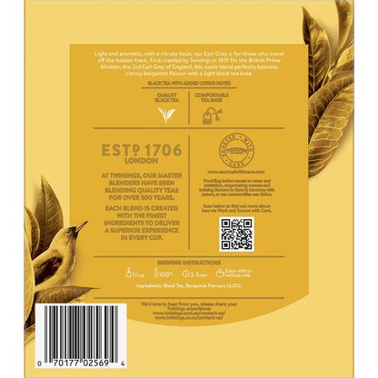 Twinings Earl Grey Tea Bags 100 Pack