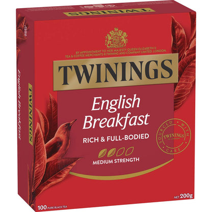 Twinings English Breakfast Tea Bags 100 Pack