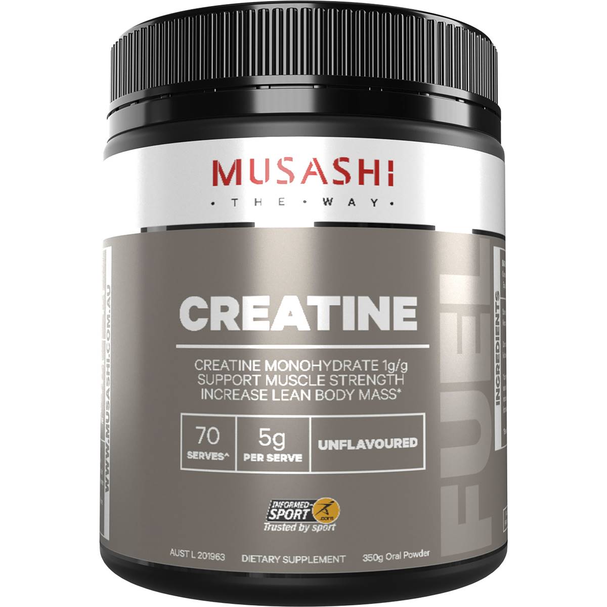 Musashi Creatine Unflavoured 350g