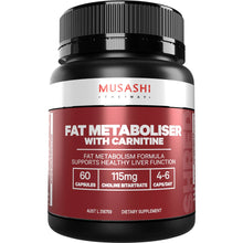 Musashi Fat Metaboliser With Carnitine 60 Pack
