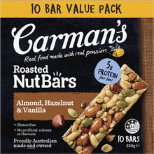 Carman's Nut Bars Almond, Hazelnut & Vanilla 10 pack