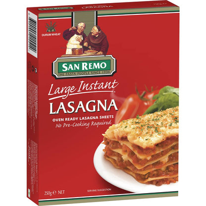 San Remo Lasagne Pasta Large 250g