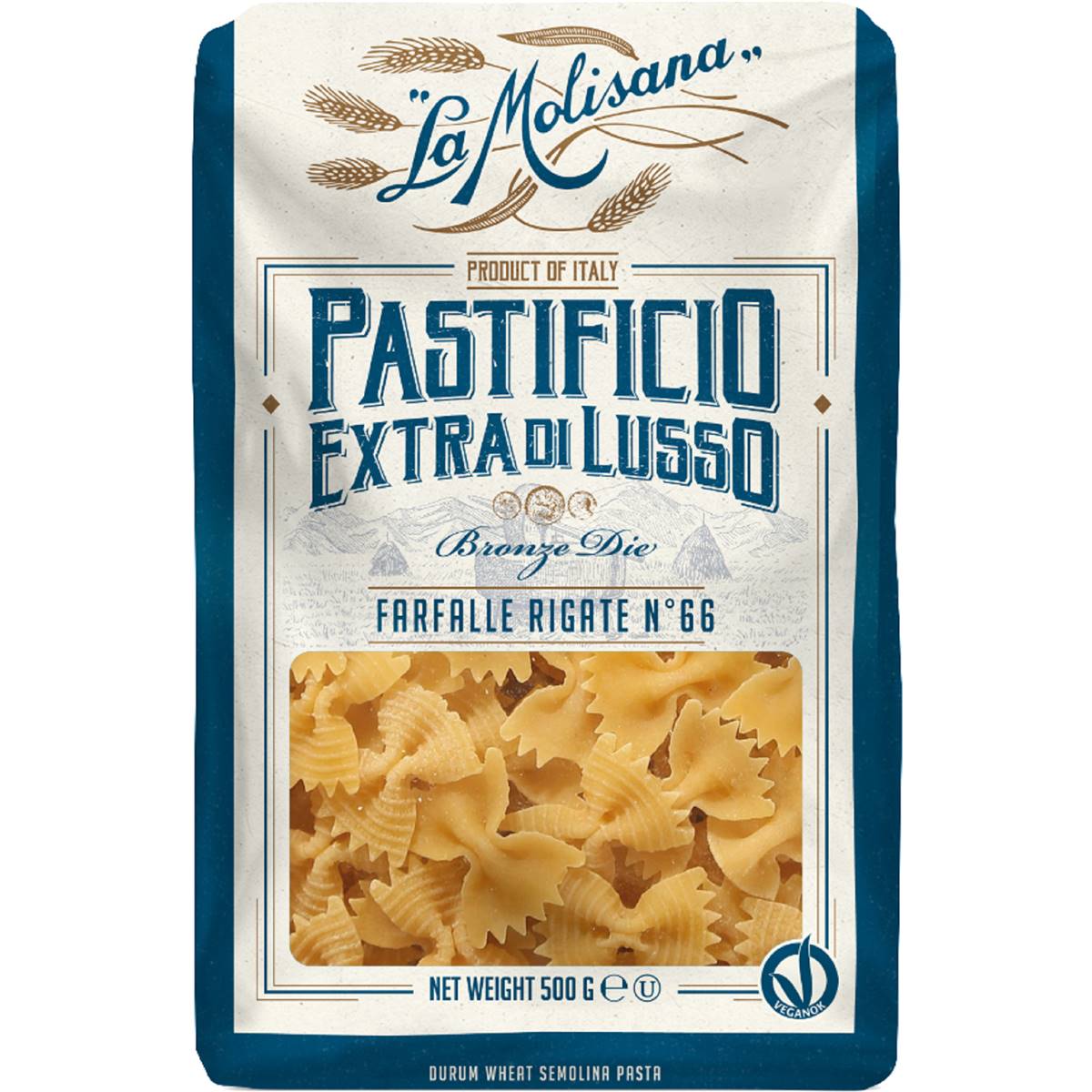 La Molisana Pastificio Extra Di Lusso Farfalle Rigate 500G
