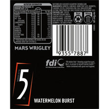5Gum Watermelon Burst Sugar Free Gum 12pc 32g