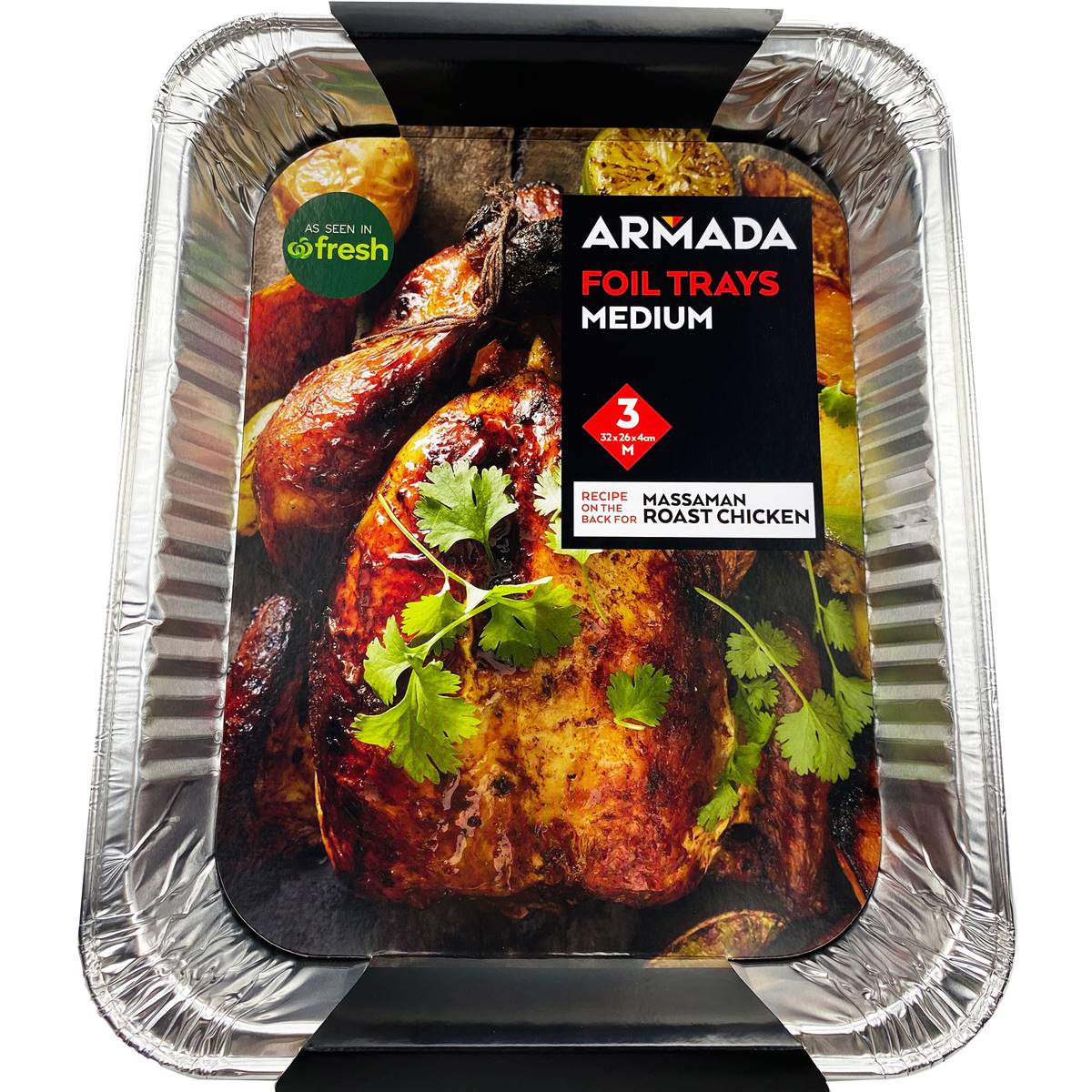 Armada Bbq Foil Trays Medium 3 Pack