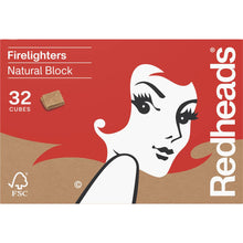 Redheads Firelighters Natural Block 32 pack