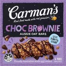 Carman's Aussie Oat Bars Choc Brownie with Chocolate 6 pack
