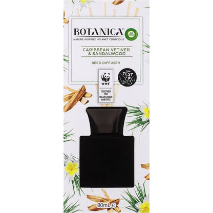 Botanica Caribbean Vetiver & Sandalwood Reed Diffuser 80ml