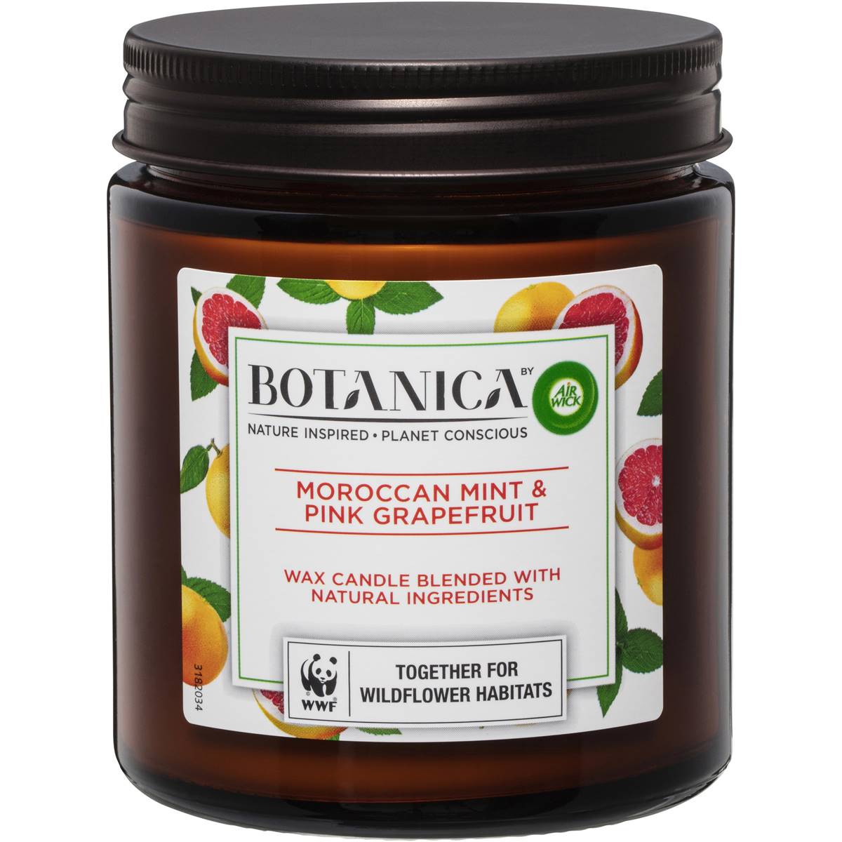 Botanica Candle Moroccan Mint & Pink Grapefruit 205g