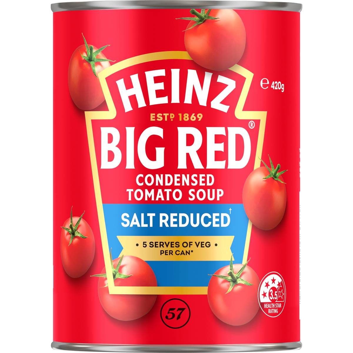 Heinz Big Red Salt Reduced Condensed Tomato Soup 420g