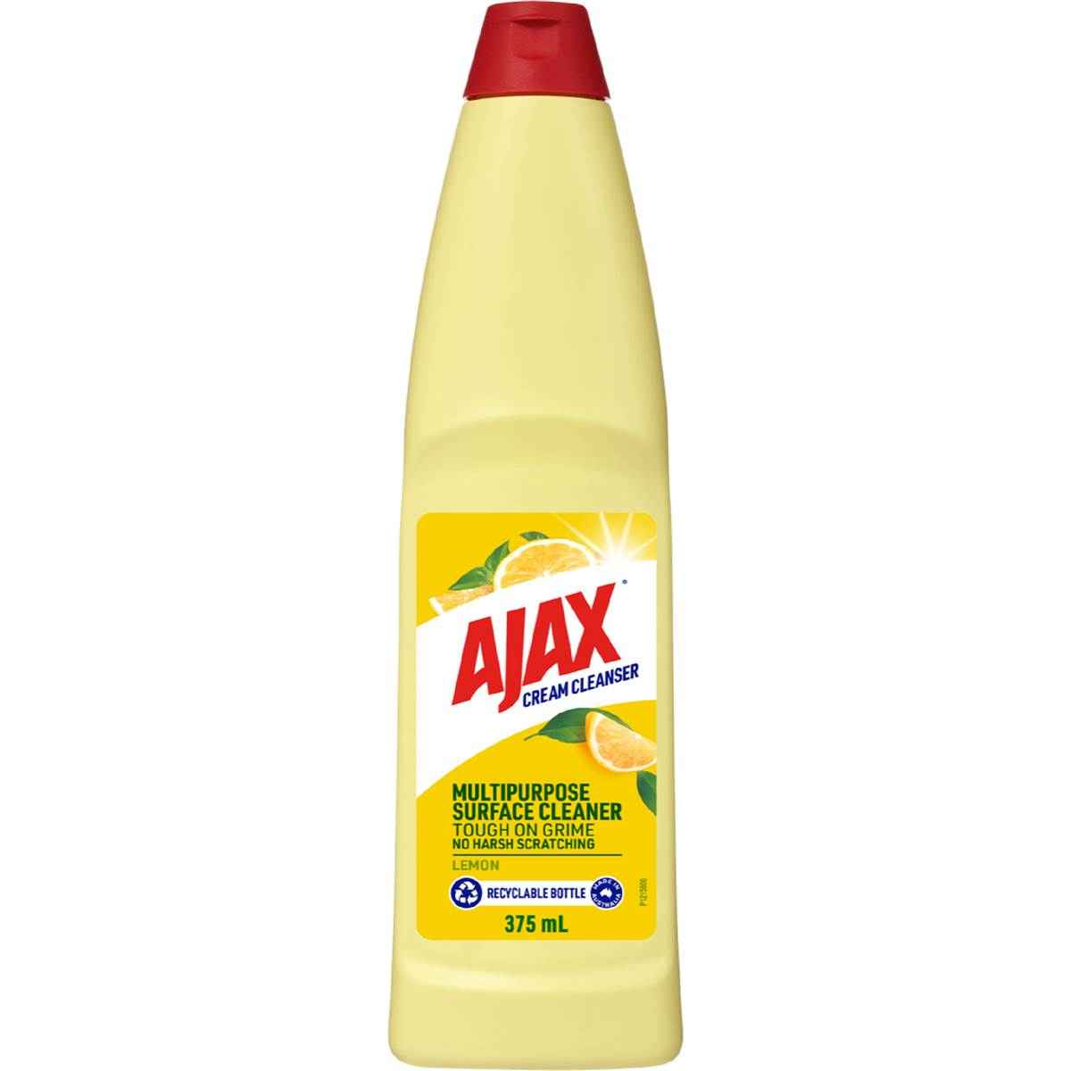 Ajax Cream Cleanser Lemon 375mL