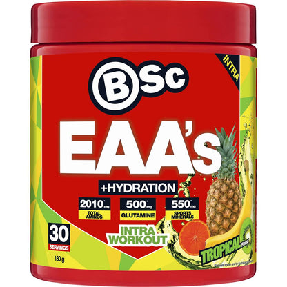BSC EAA's Hydration Tropical Flavour 180g