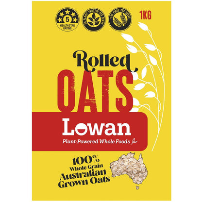 Lowan Rolled Wholegrain Oats 1kg
