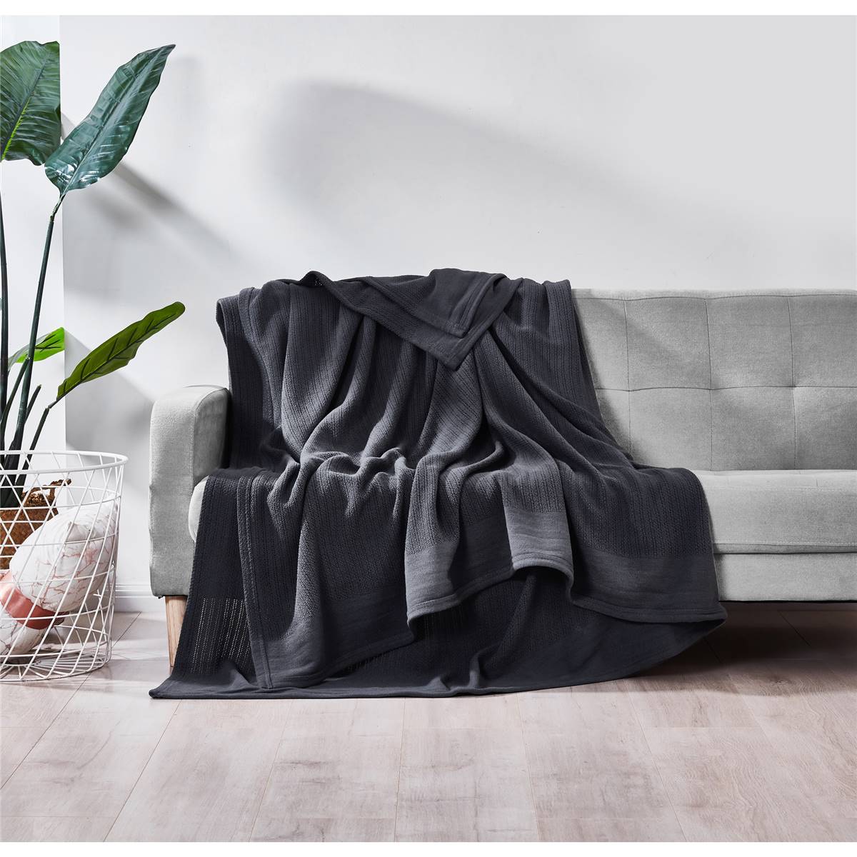 Inspire Cotton Blanket Queen Assorted Each