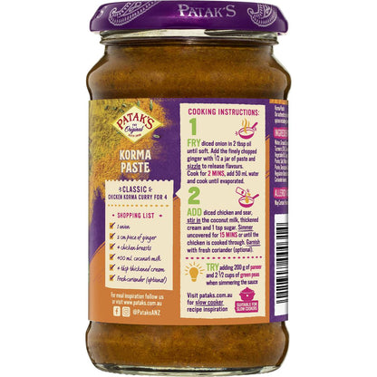Patak's Korma Curry Paste 283g