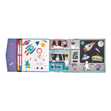 Floss & Rock Space Magnetic Multi Play Doodle, Colour, Jigsaw Puzzle and Play Art and craft for kids Travel Toys Clearance 3yrs+